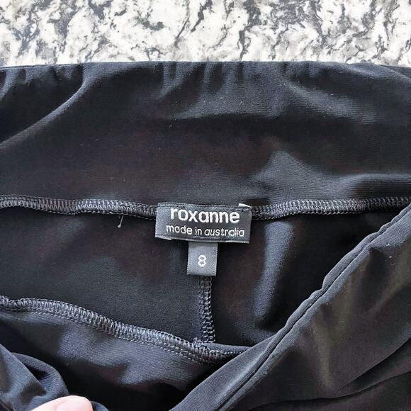 Roxanne Collections Black Roxy Crepe Pants - Picture 8 of 9